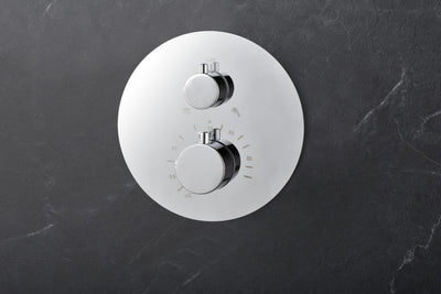 Sistema Ducha Empotrado Termostático IMEX Tívoli GTT039 Cromo Salida Techo