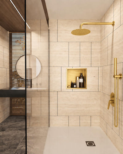 Hornacina Ducha Medimex Atlantic HOR001 Oro Cepillado 33x33
