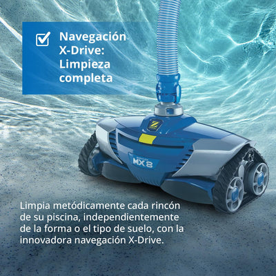 Limpiafondos Hidráulico Zodiac MX8 W70668 Azul