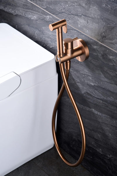 Grifo Bidé Empotrado IMEX Munich Pro RDM001 Oro Rosa Cepillado