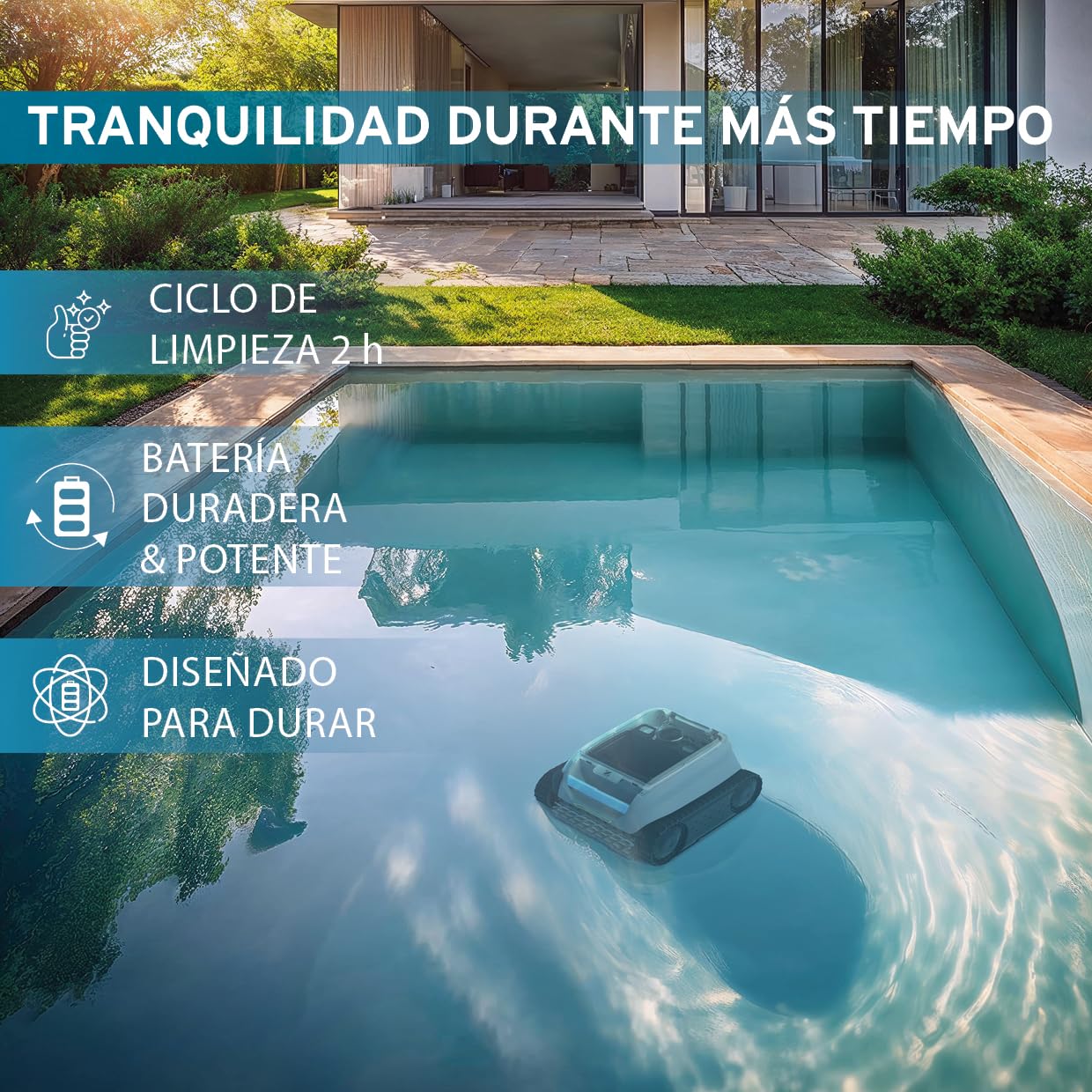 Zodiac Freedom OF 42 iQ | Limpiafondos sin Cable para Piscinas 10x5 m, Batería de Litio y App iAqualink