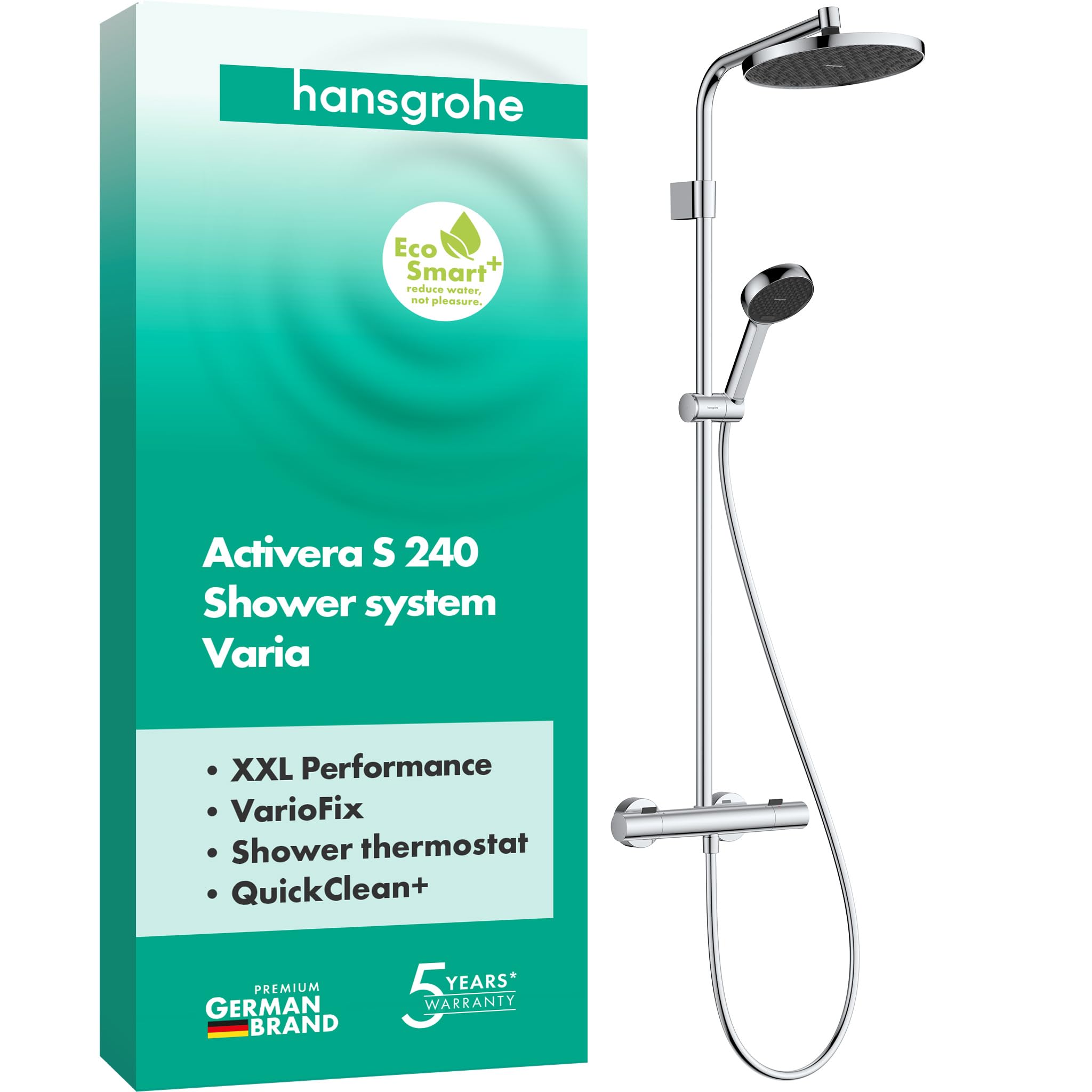 Hansgrohe Activera S 240 EcoSmart+ sistema ducha cromado