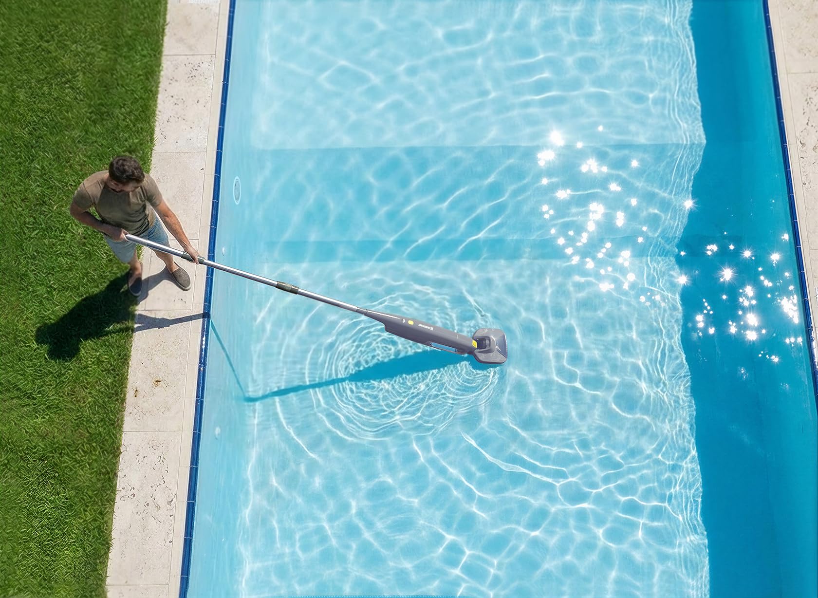 Aspirador Piscina Zodiac Serenit MVH 20 77943 Gris y Amarillo