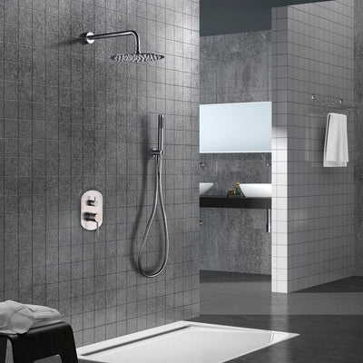 Conjunto Ducha Empotrado IMEX Moscú GPK034 Acero Inoxidable