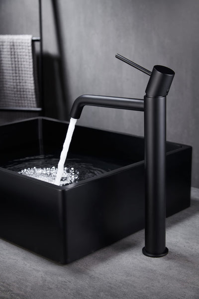 Grifo Lavabo Alto IMEX Monza BDM039-3 Negro Mate