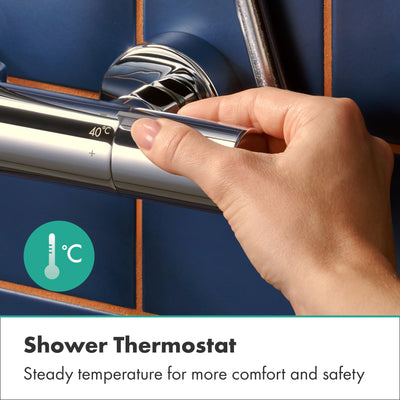 Columna de Ducha Termostático Hansgrohe Activera S 240 EcoSmart+ 28083000 Cromo