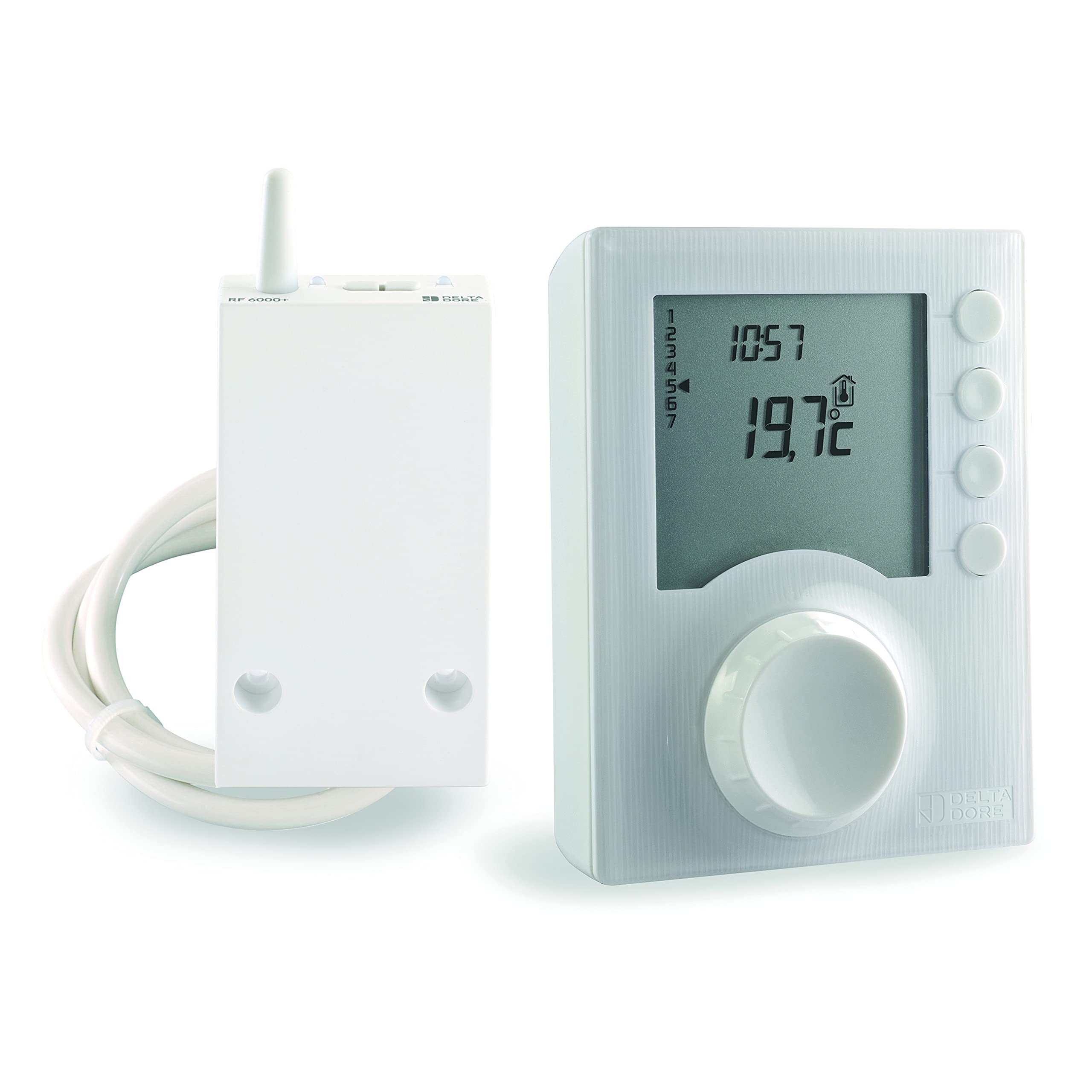 Termostato de ambiente Delta Dore Tybox 137+ para calefacción centralizada. Programación | Gestión de la temperatura - 6053073