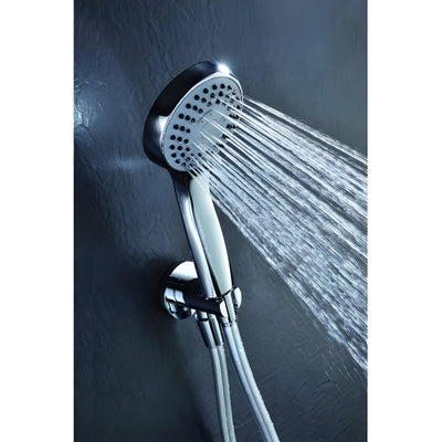 Kit de Ducha IMEX Rex KITR001 Alta Presión 5 Funciones Cromado