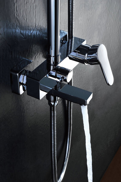 Columna de Ducha para Bañera IMEX Bristol Monomando Cromado