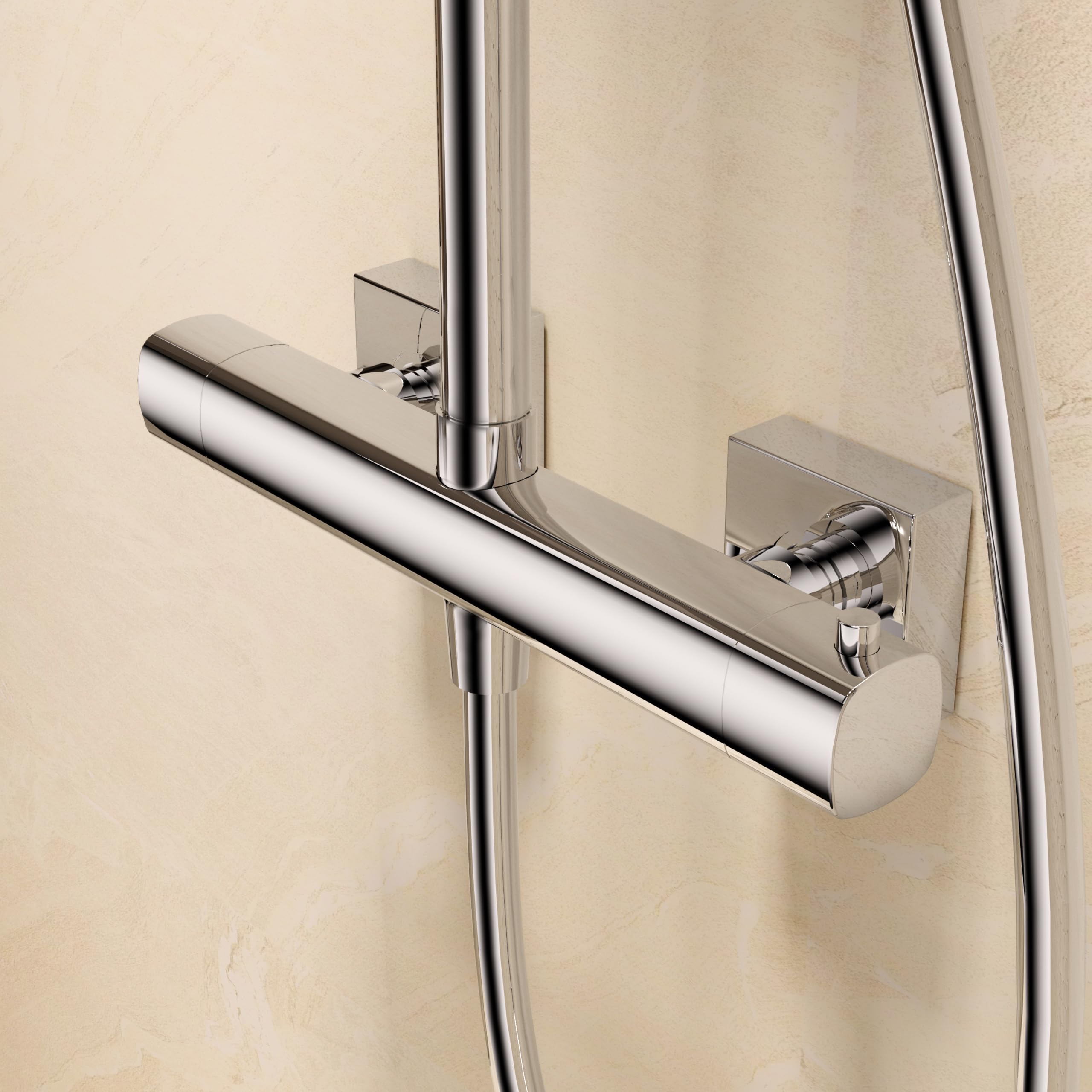 Columna de Ducha Termostática IMEX Toscana BTT064 Acabado Metálico