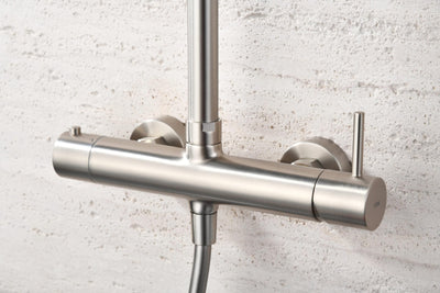 Columna de Ducha IMEX Monza BDM039/NQ Níquel Cepillado