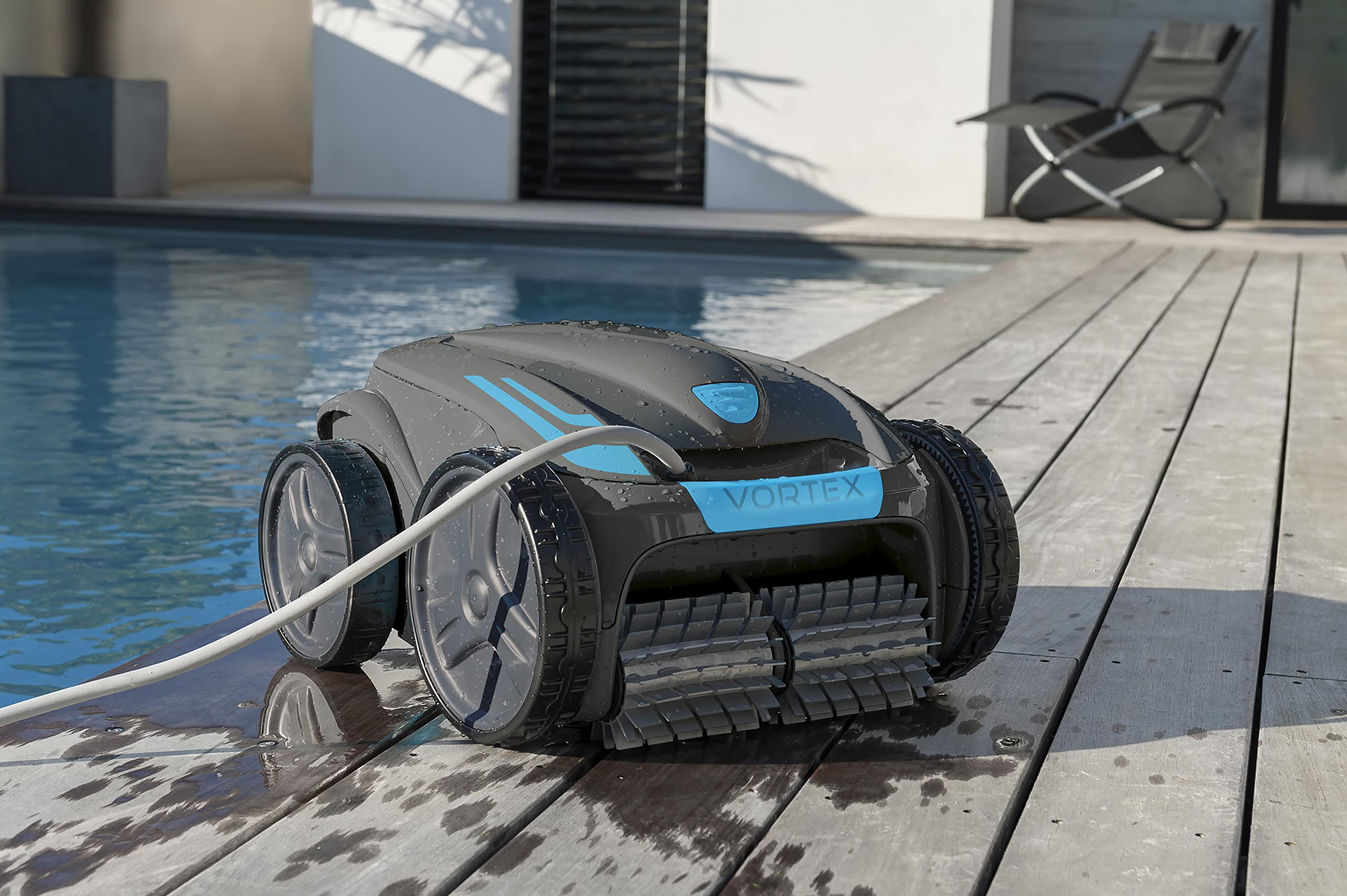Zodiac Vortex 4WD OV 5300 SW | Robot Limpiafondos para Piscinas hasta 12x6 m, Limpia Suelo, Paredes y Línea de Agua