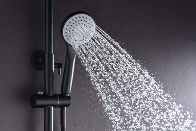 Conjunto Ducha IMEX Luxor BDX023NG Negro Mate