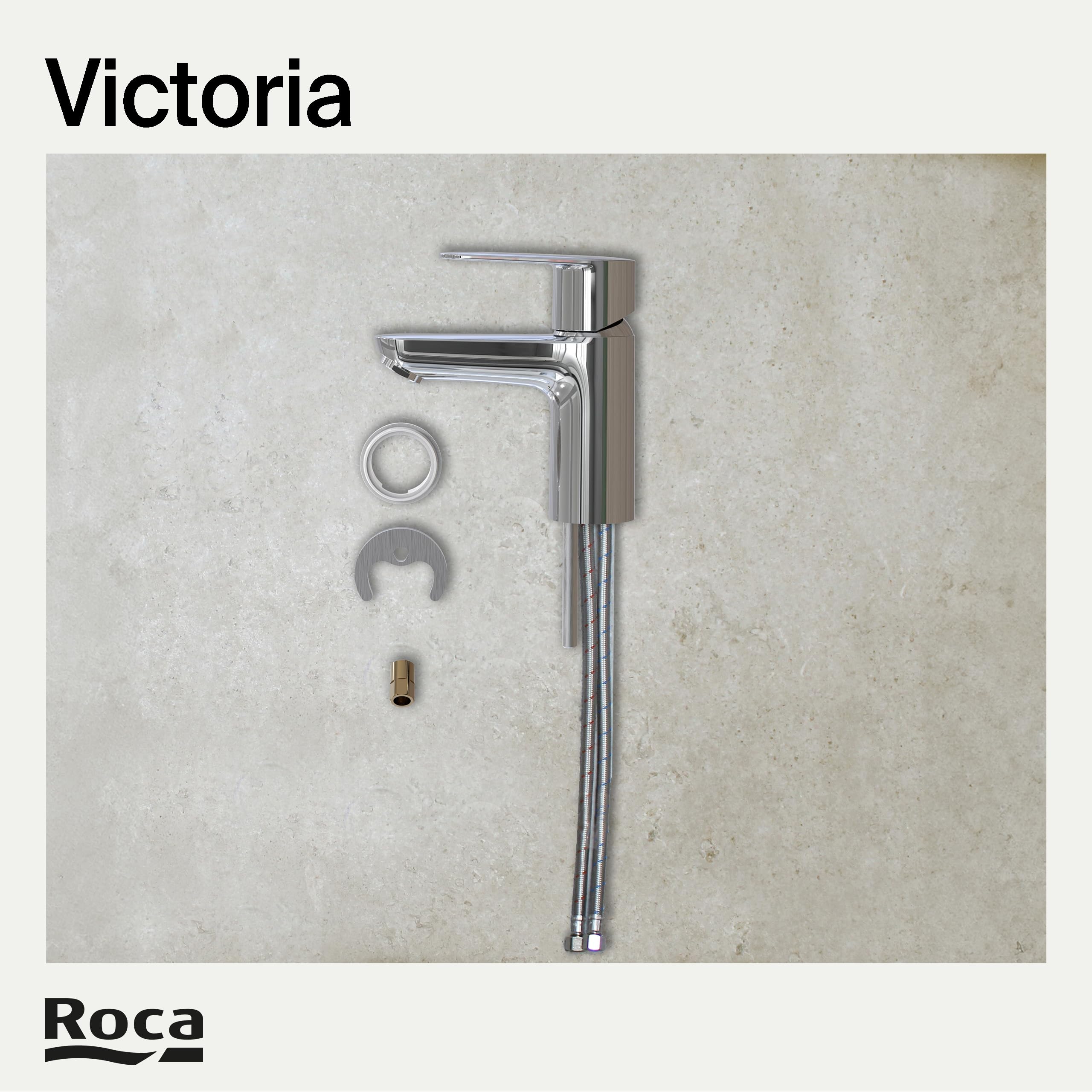 Roca Victoria Plus Grifería para lavabo con tecnología ColdStart