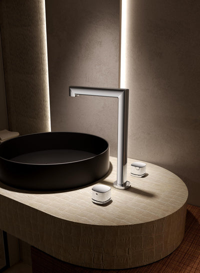 Grifo Lavabo Alto Bimando IMEX Toscana BAT064