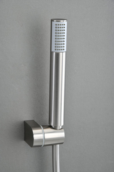 Grifo Monomando Ducha y Bañera IMEX Monza BDM039-4NQ Níquel Cepillado