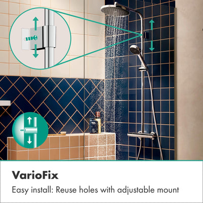 Columna de Ducha Termostático Hansgrohe Activera S 240 EcoSmart+ 28083000 Cromo
