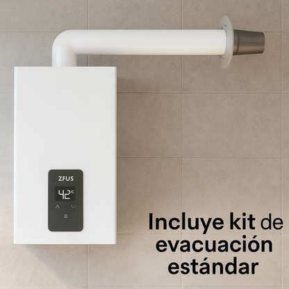 Zeus 12L | Calentador Estanco Instantáneo Gas Natural o Butano