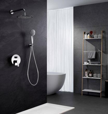 Imex - Conjunto de Ducha Empotrado Monomando Bélgica GPZ044 | Cromo, Latón de alta calidad, Diseño moderno