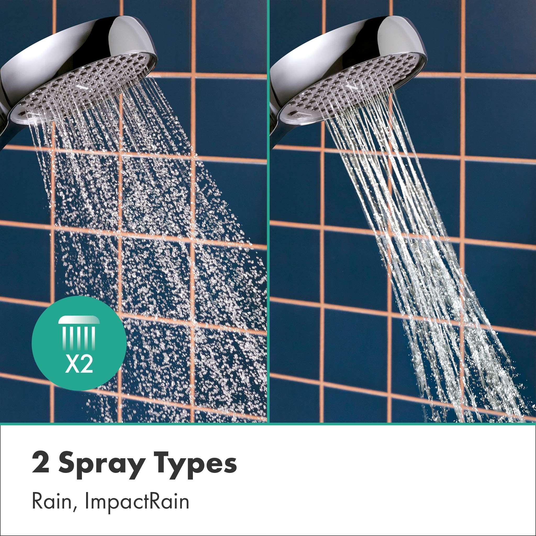 Columna de Ducha Termostático Hansgrohe Activera S 240 EcoSmart+ 28083000 Cromo