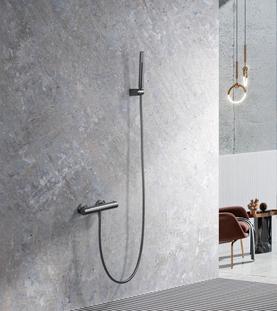 Grifo Termostático de Ducha IMEX MONZA BTM039-5BGM Black Gun Metal