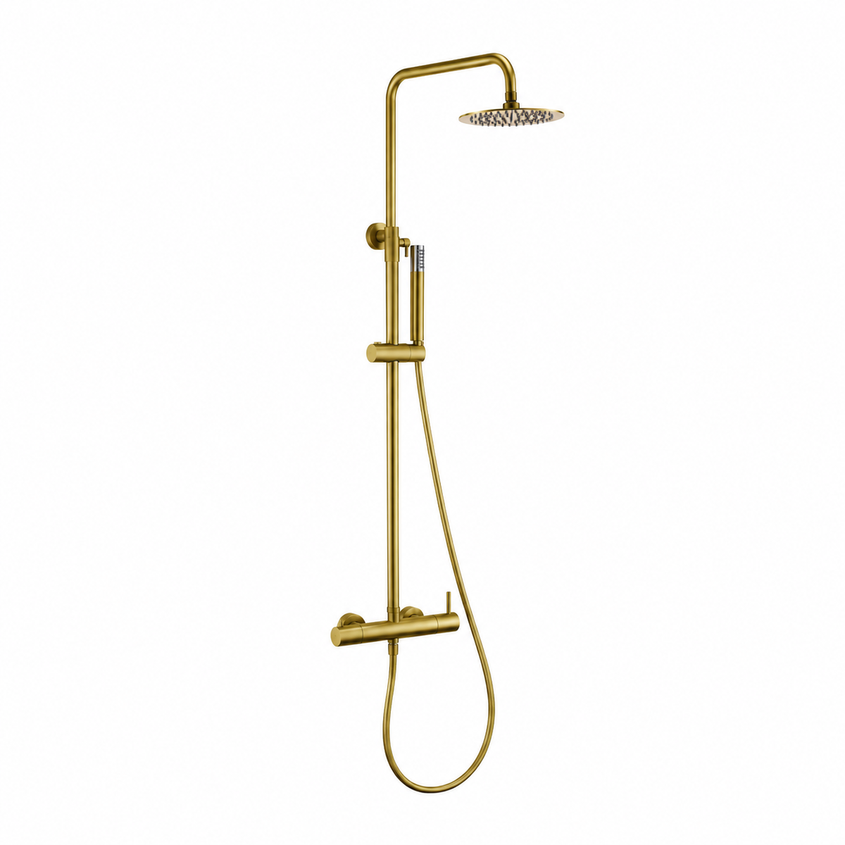 Columna de Ducha Monomando IMEX Monza BDM039 Oro Cepillado