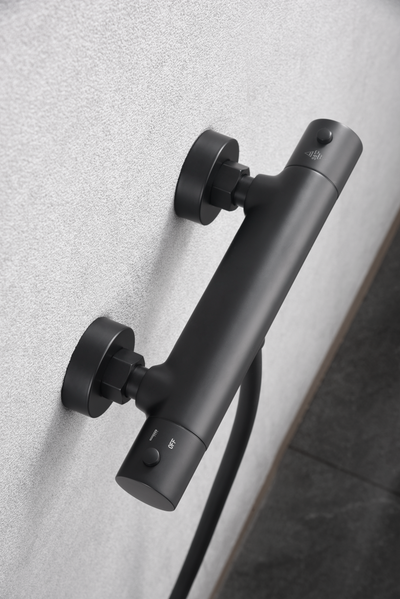Grifo Termostático de Ducha IMEX MONZA BTM039-5NG Negro Mate