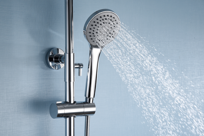 Columna de Ducha Termostático IMEX Eco-Kent BTK017-ECO Cromo Rociador Ø20 cm