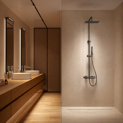 Barra de ducha IMEX Toscana BDT064 black gun metal