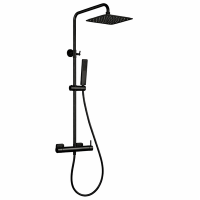 Barra de ducha monomando IMEX Toscana BDT064 negro mate