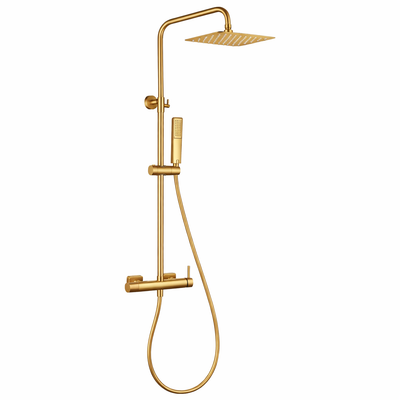 Barra de ducha monomando IMEX Toscana BDT064 oro cepillado