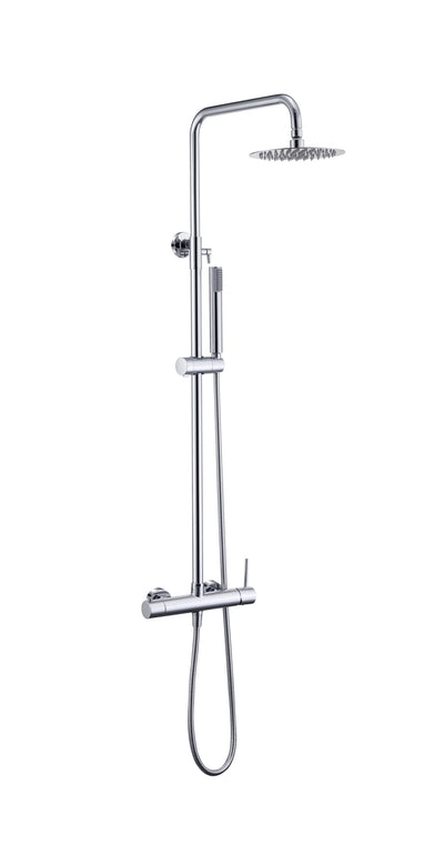 Barra ducha IMEX Monza cromada rociador Ø20 cm