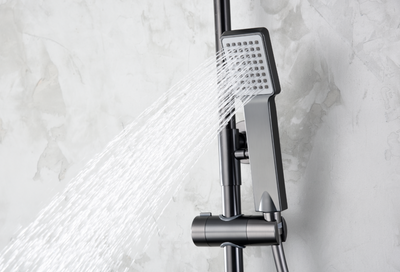 Columna de Ducha Termostático IMEX Art BTAR025/BGM Black Gun Metal