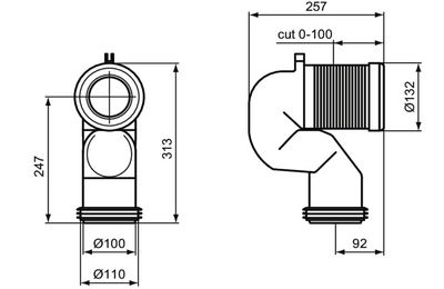 Accesorio Conexión Inodoro IDROSPANIA Ideal Standard Imola T002667