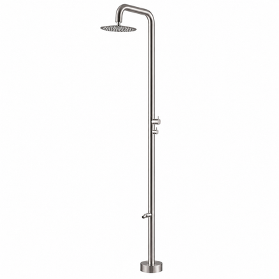 Columna Ducha Exterior Poolimex Michigan GPM007 Acero Inoxidable S.316