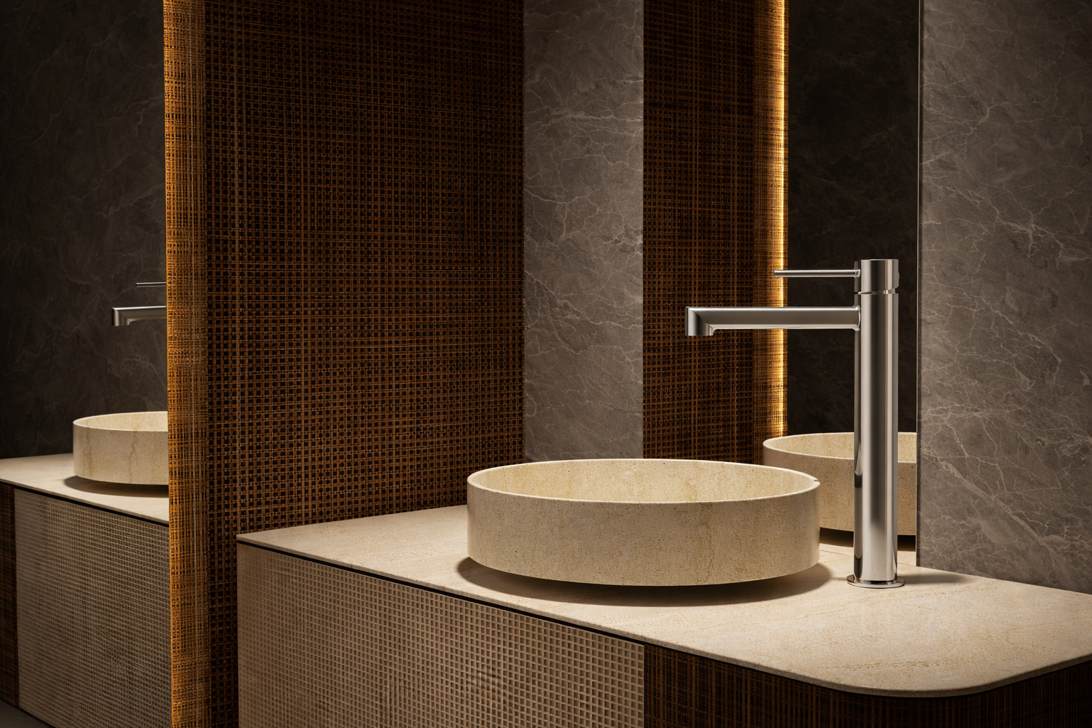 Grifo Lavabo Alto IMEX Toscana BDT064-3