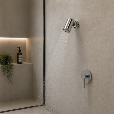 Rociador Ducha de Pared IMEX Tube RDN007 Cromo