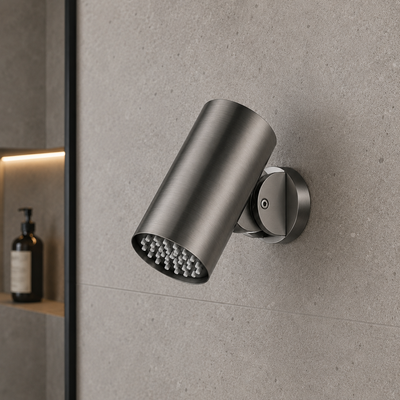 Rociador Ducha de Pared IMEX Tube RDN007 BGM Black Gun Metal