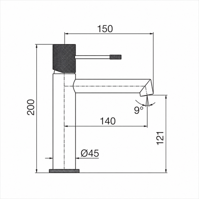 Grifo Lavabo IMEX Line BDD038-1 Cromo