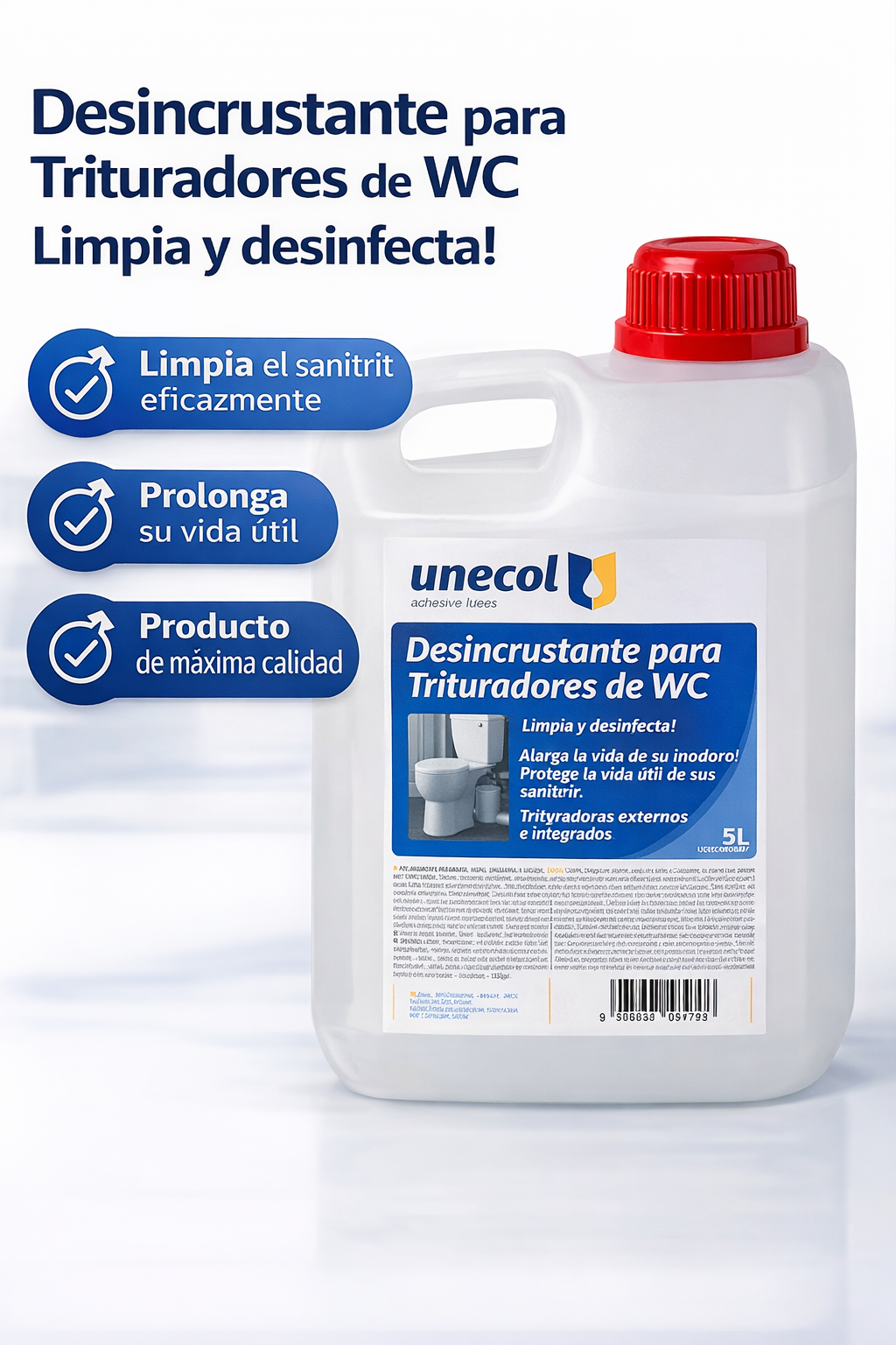 Desincrustante Trituradores WC Unecol 373 C01540 5 Litros