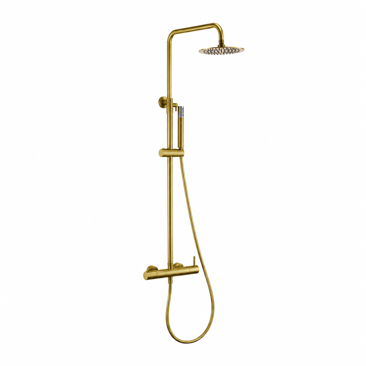 Columna de Ducha Monomando IMEX Monza BDM039 Oro Cepillado
