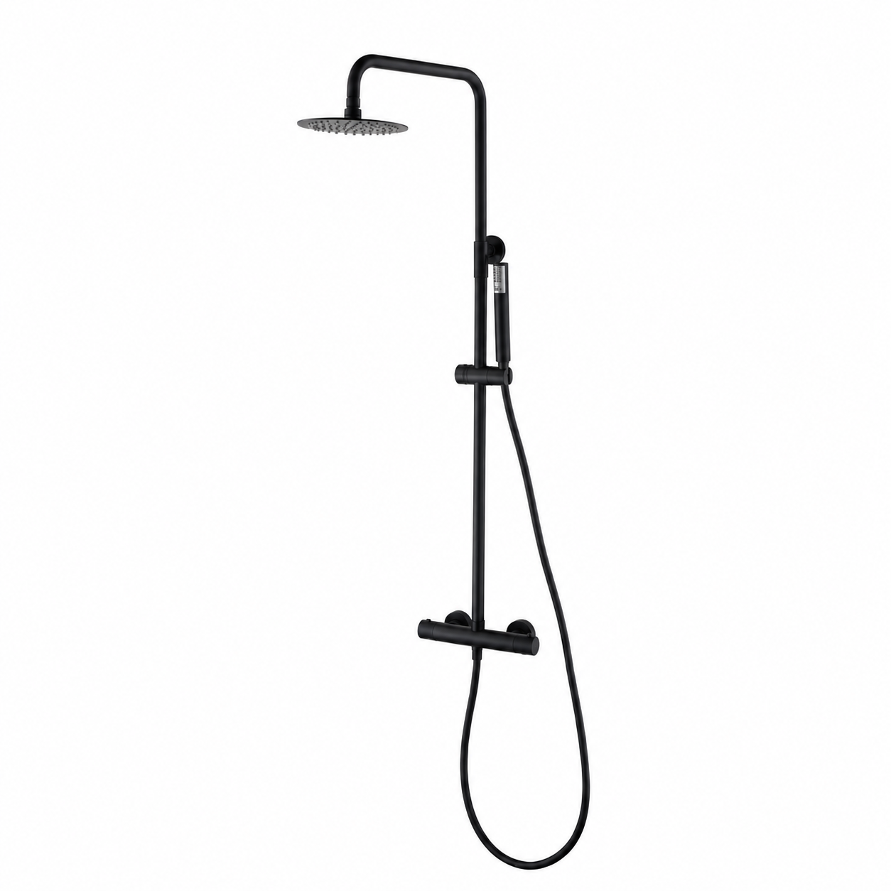 Columna de Ducha Termostático IMEX Monza BTM039-NG Negro Mate | Nousitan