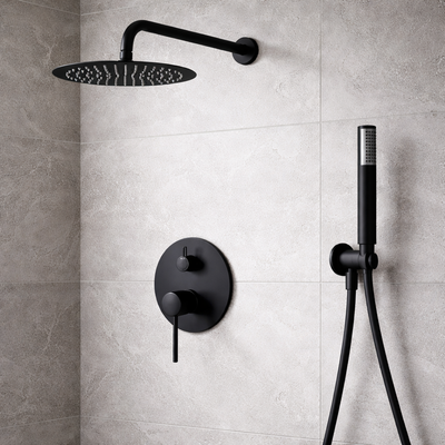 Ensemble de douche encastré IMEX Monza GPM039BGM Black Gun Metal