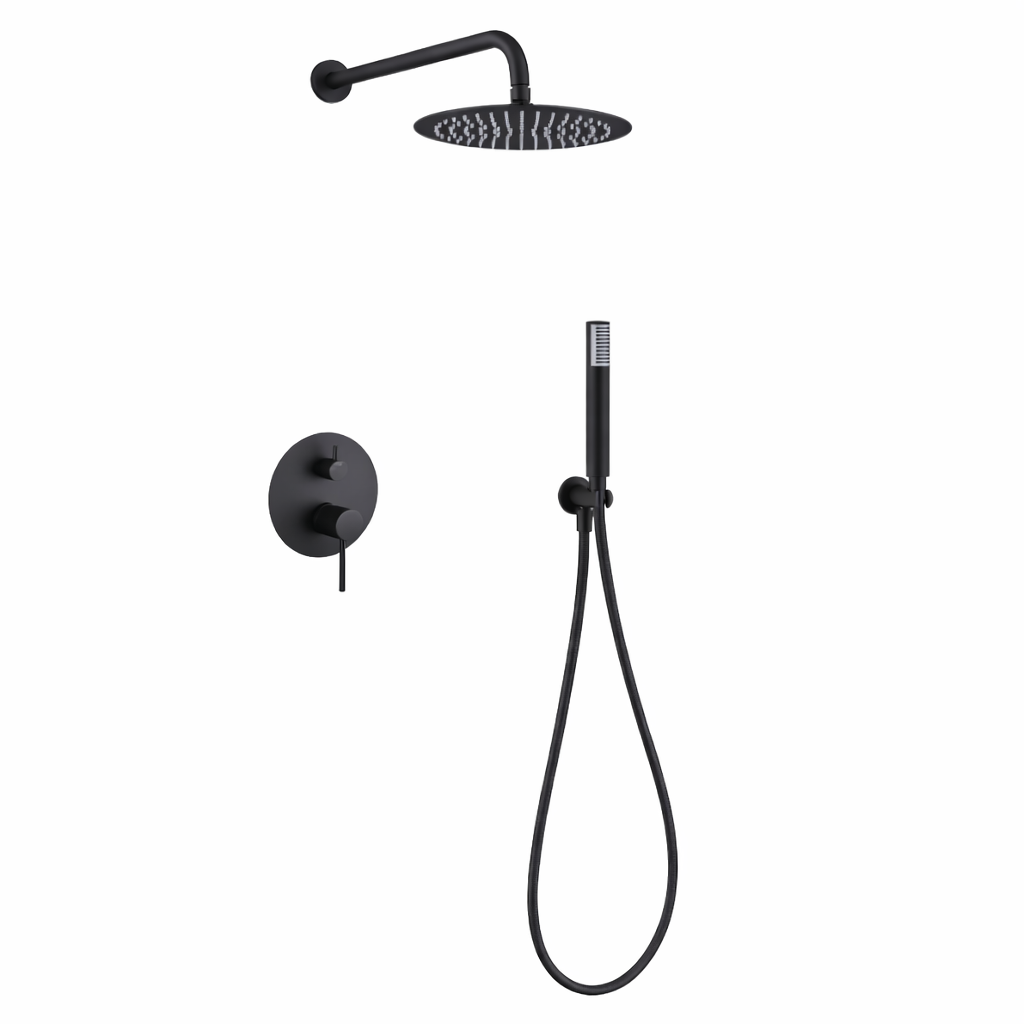 Ensemble de douche encastré IMEX Monza GPM039BGM Black Gun Metal