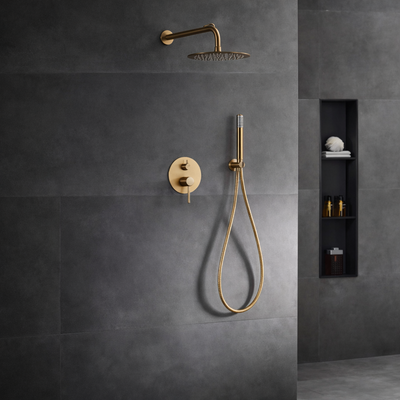 Ensemble de douche encastré IMEX Monza GPM039BGM Black Gun Metal