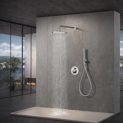 Ensemble de douche encastré IMEX Monza GPM039BGM Black Gun Metal