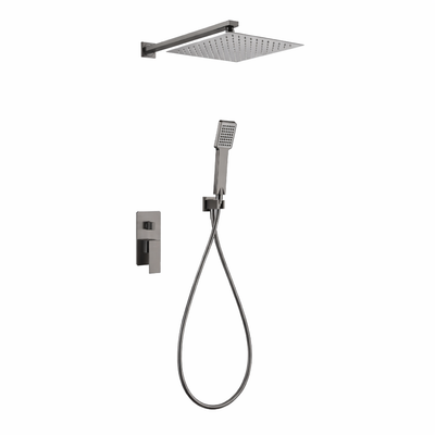 IMEX Pisa GPP048BGM Black Gun Metal Unterputzduschset
