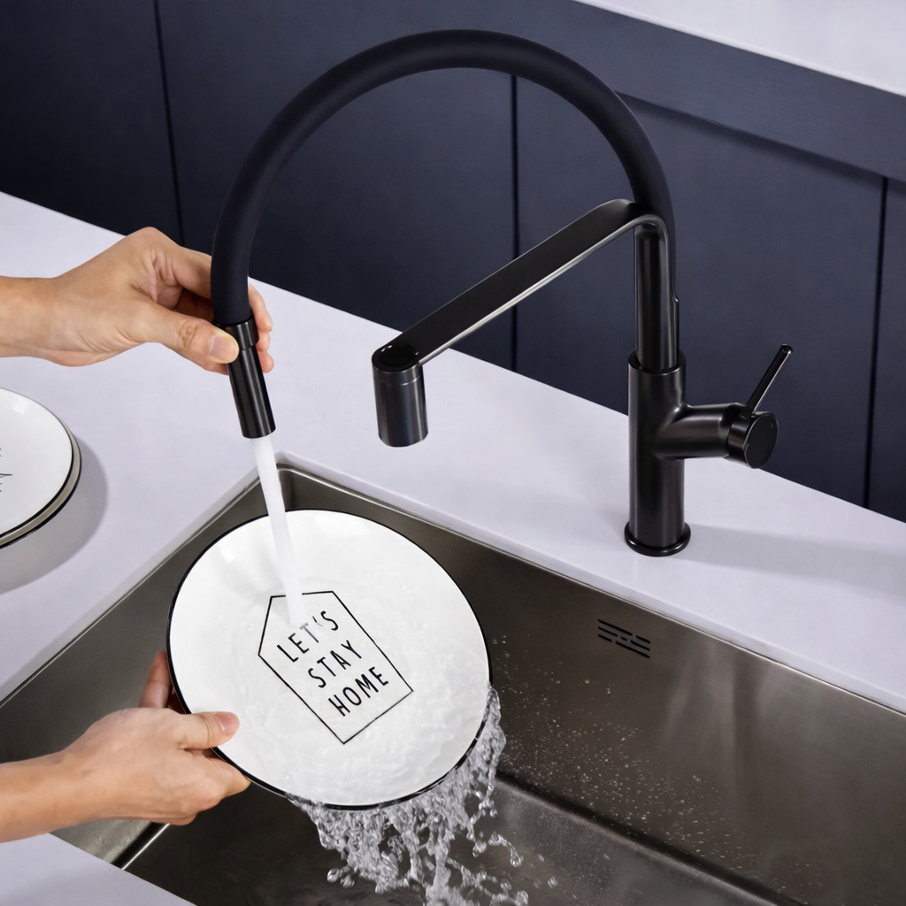 Grifo de Cocina Flexible Extraíble IMEX Sena GCE022