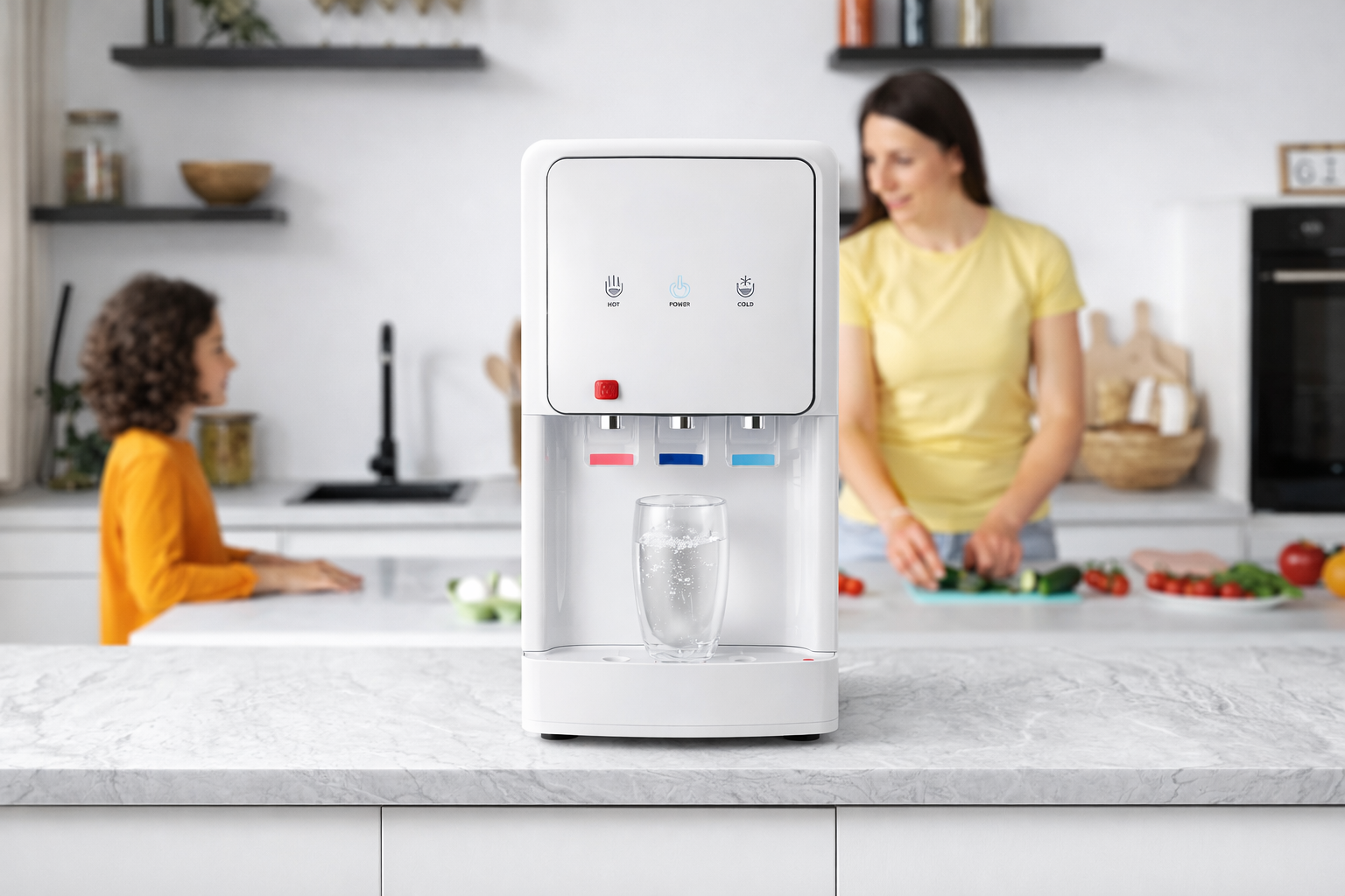 Fuente de Agua por Ósmosis Inversa 5 Etapas Sobremesa | Agua Fría y Natural o Caliente