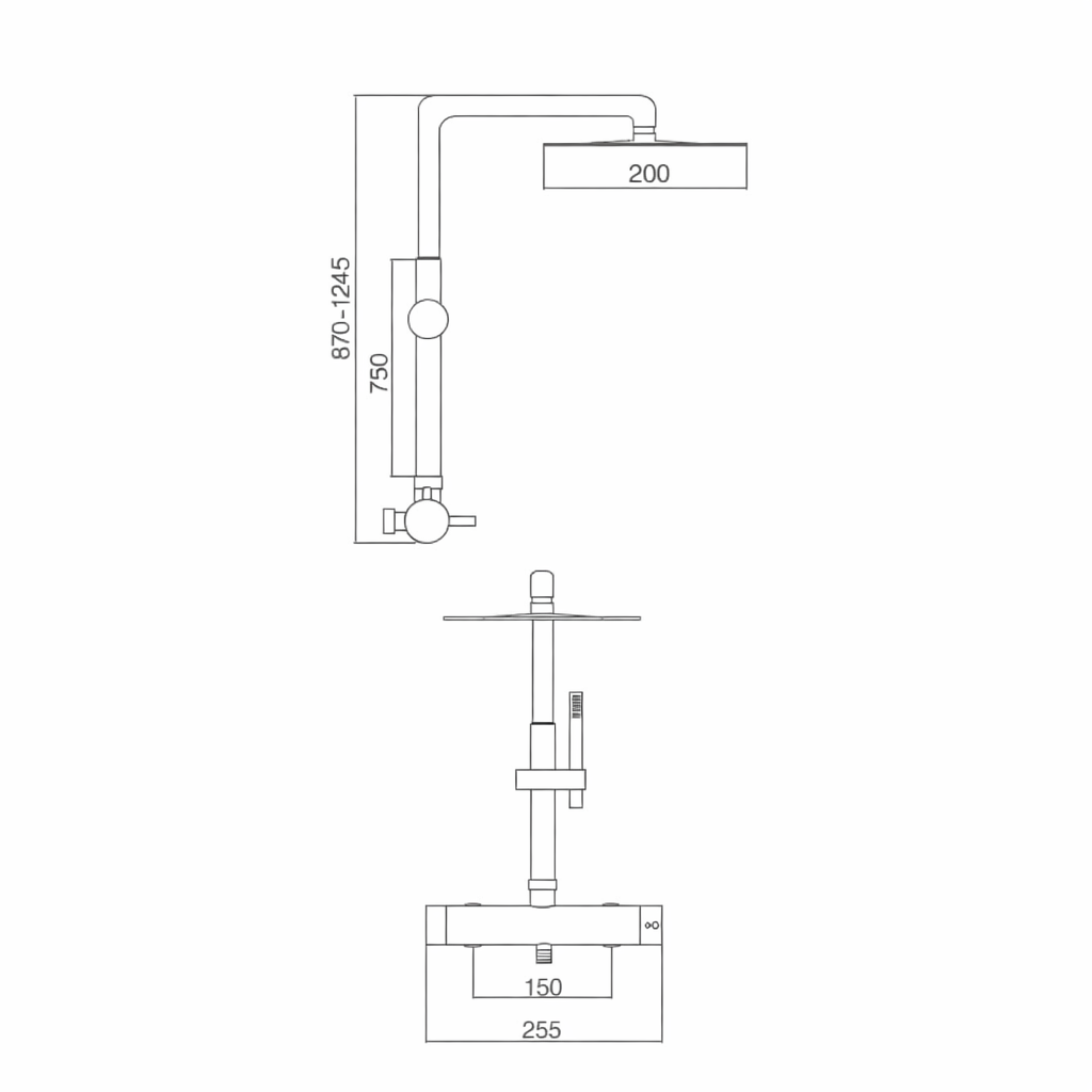 Conjunto Ducha IMEX Moscu BDK034 Acero S316